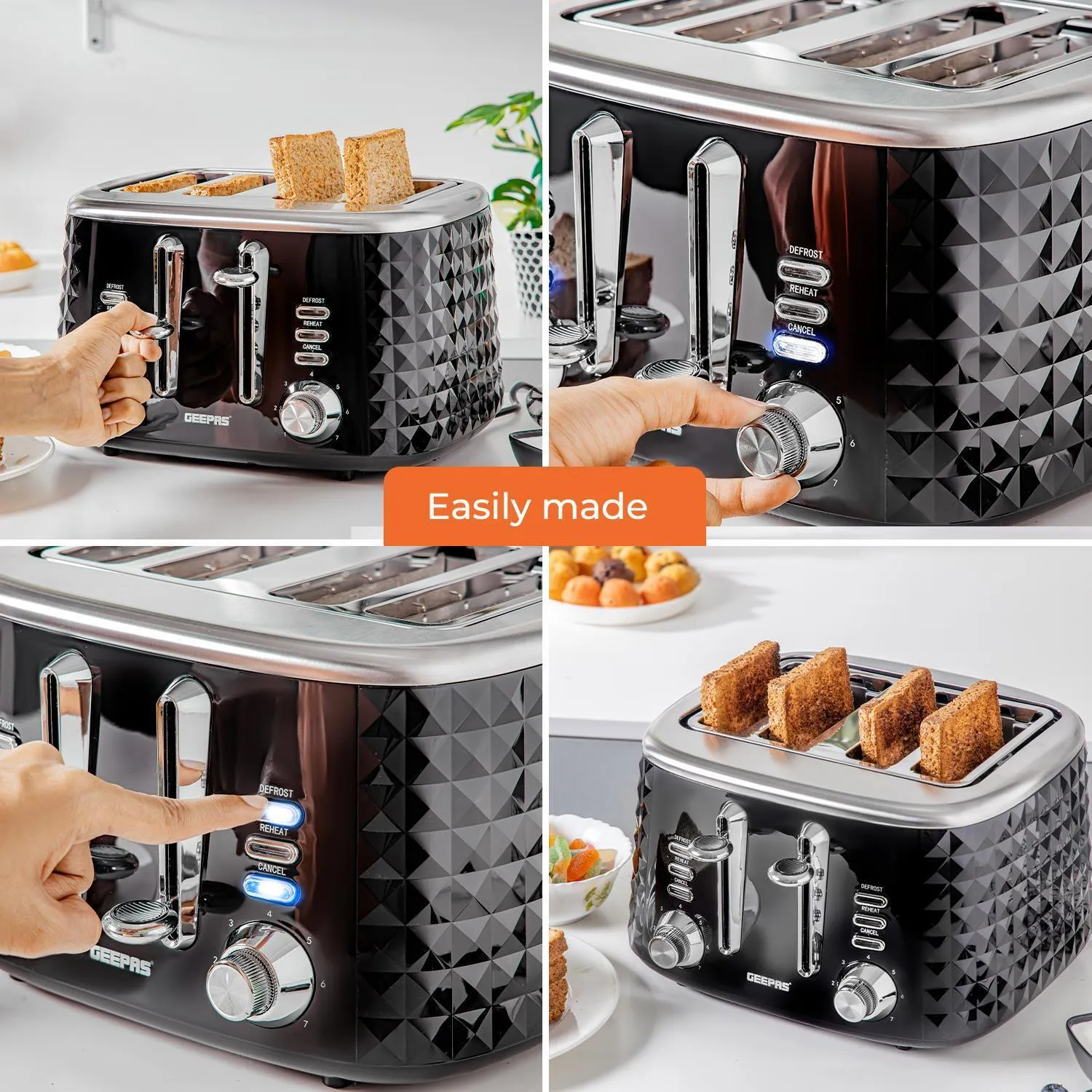 1.7L Alexa Smart Kettle & 4-Slice Toaster Combo Set