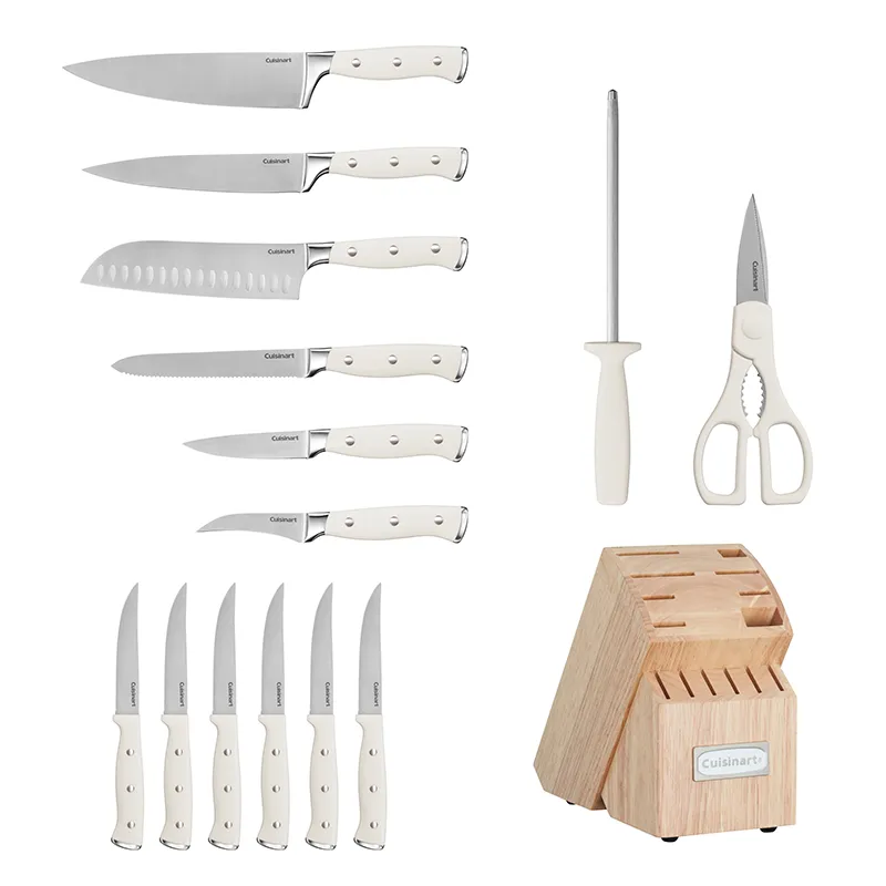 Cuisinart Classic Forged Triple Rivet Cutlery 15 Piece Block Set