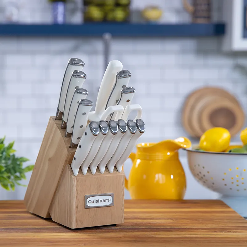 Cuisinart Classic Forged Triple Rivet Cutlery 15 Piece Block Set