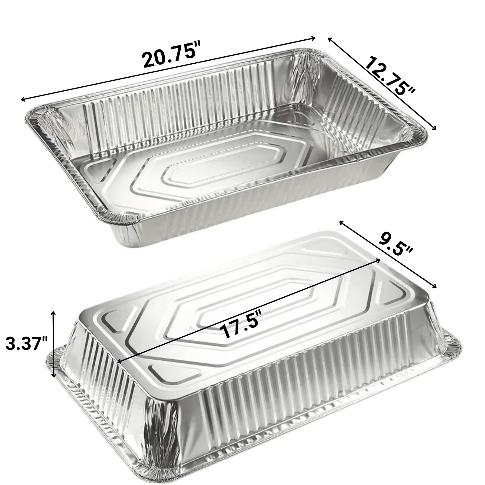 Disposable Aluminum Full Size Deep Roaster