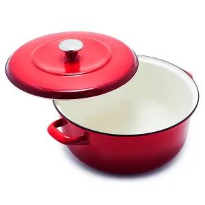Merten & Storck Enameled Iron 1873 Dutch Oven, 7-Quart | Foundry Red
