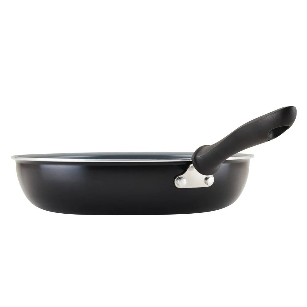 Open Box - Farberware Pro 9" 11" Nonstick Ceramic Twin Pack Skillets Black/Gray