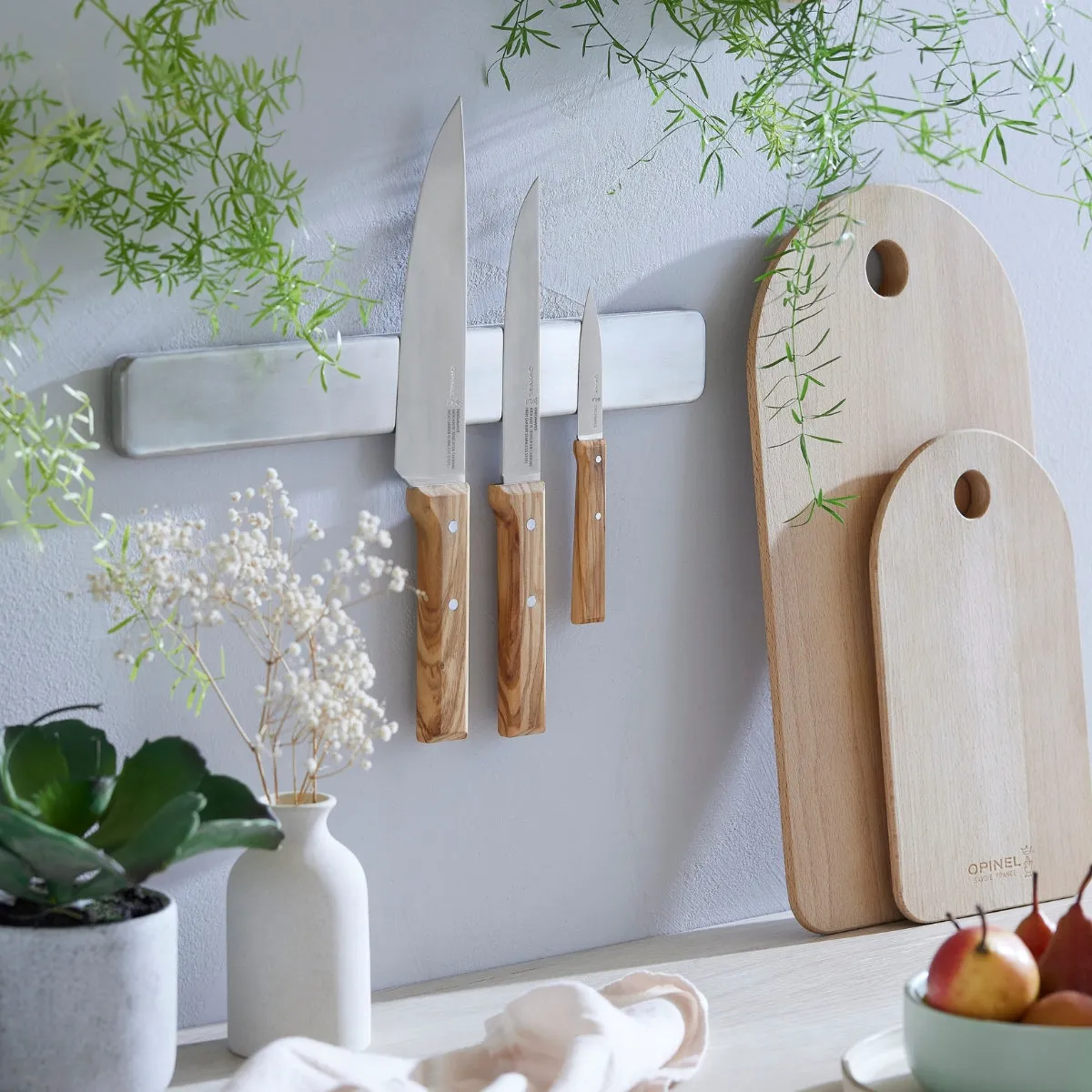 Parallele Trio Chef Knife Set - Olive Wood
