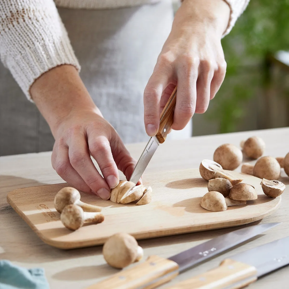 Parallele Trio Chef Knife Set - Olive Wood