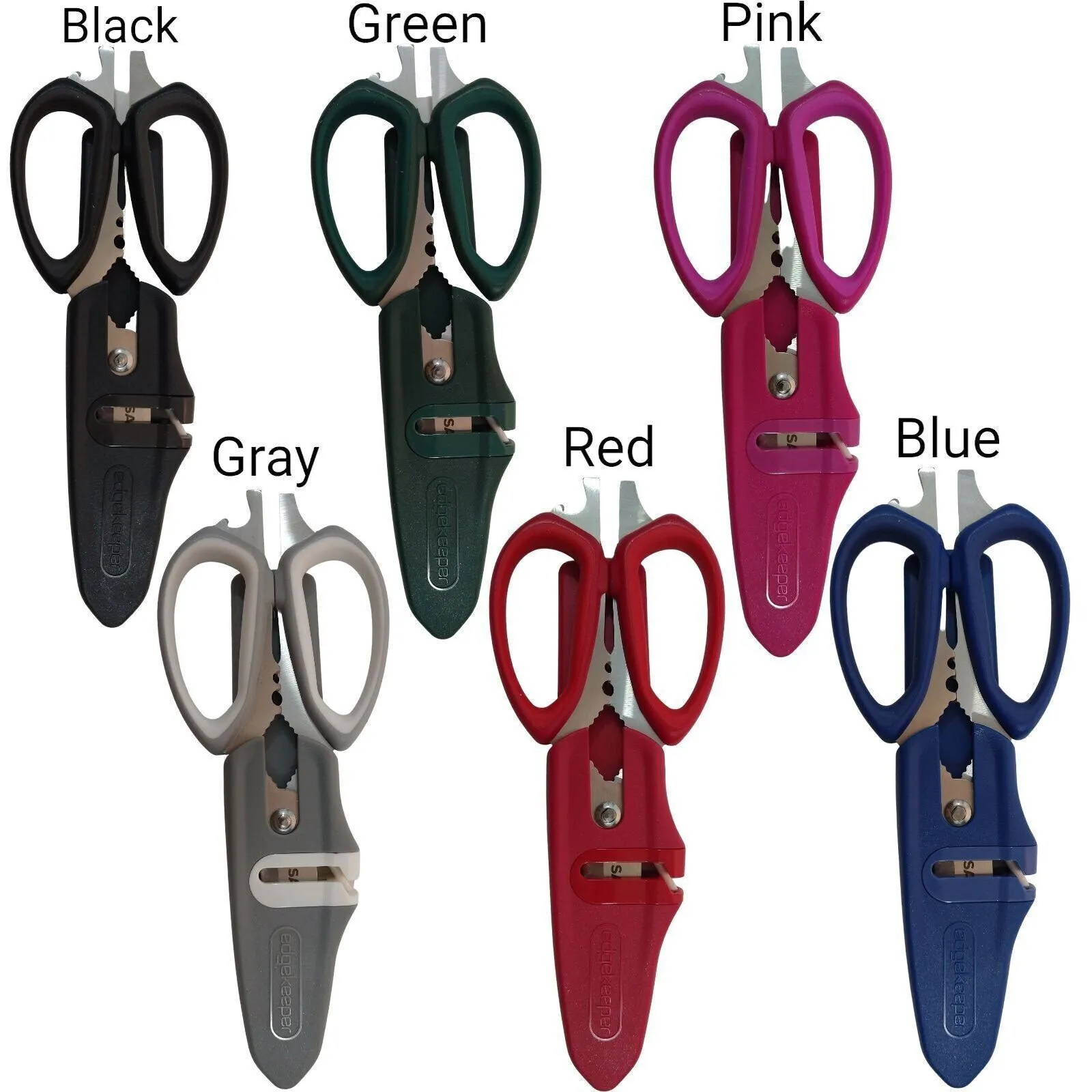 Sabatier 10 in 1 Multi-Purpose Scissors with Sheath Magnetic, AST Color (1 Pack)