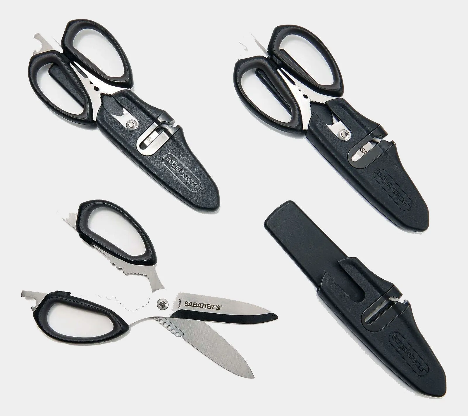 Sabatier 10 in 1 Multi-Purpose Scissors with Sheath Magnetic, AST Color (1 Pack)
