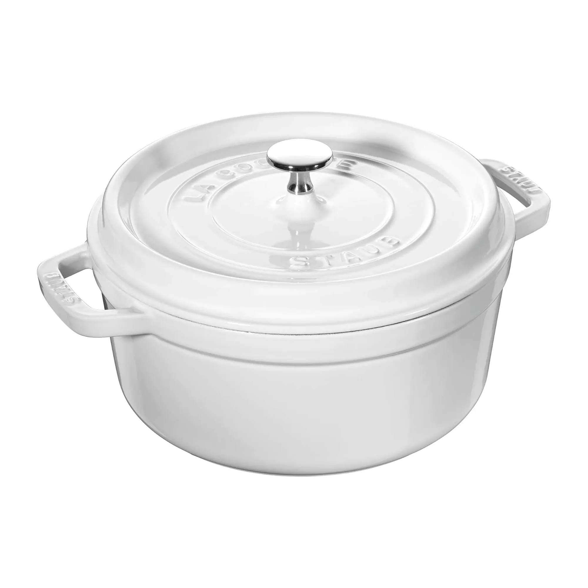 Staub Oven Round Cocotte, 4-Qt, White