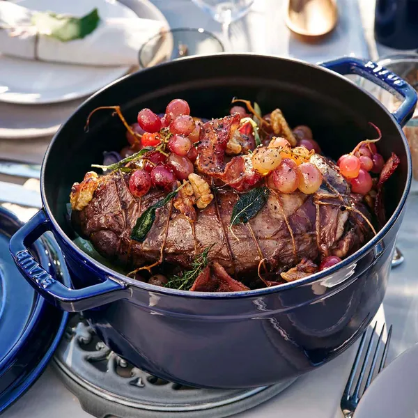 Staub Round Dutch Oven Cocette - Dark Blue 7QT