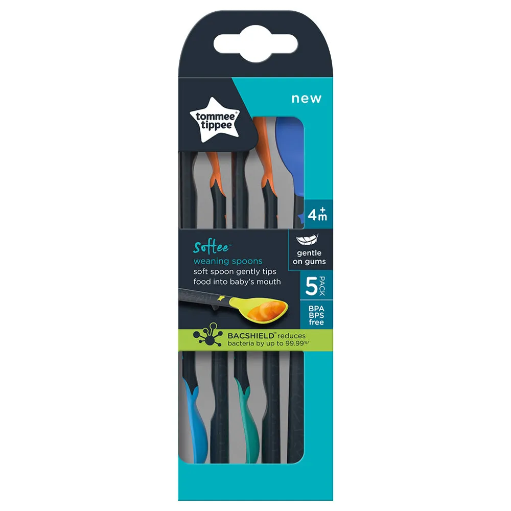 Tommee Tippee Softee Weaning Spoon, 4m  (Pack of 5)